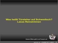 Was hei�t T�rsteher auf Schwedisch?