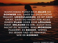 Manchmal fhlt sich alles schwer an