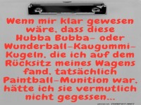 Unerwarteter Kaugummi-Moment