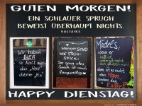 Weisheit aus dem Cafe!