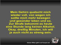 Mein Gehirn quatscht mich wieder voll