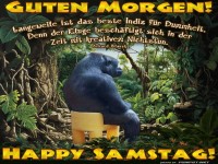 Gorilla chillt im Dschungelbro