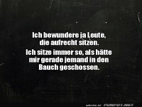 Sitzhaltung: Kunst oder �berlebensstrategie?
