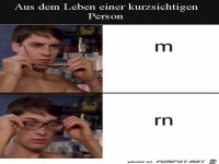 Wenn man kurzsichtig ist