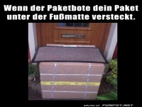 Kreative Paketverstecke