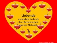 Das Liebesalphabet der Herzen