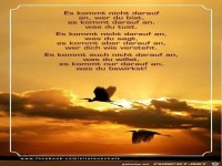 es kommt nicht darauf an