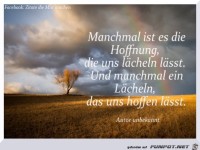 manchmal