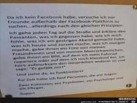 da ich kein Facebook habe.........