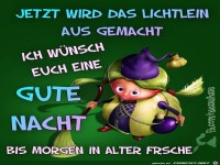 Das Lichtlein wird ausgemacht