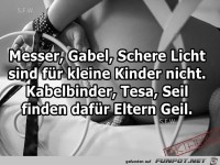 Messer Gabel Schere Licht
