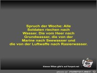 Spruch der Woche