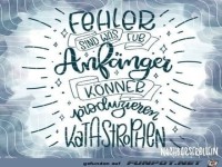 fehler sind was fuer Anfaenger