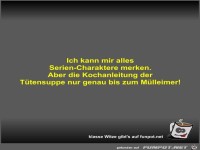 Ich kann mir alles Serien-Charaktere merken