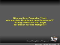 Nina zu ihrer Freundin