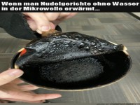 Ohne Wasser erwärmt