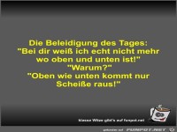 Die Beleidigung des Tages