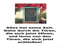Alles hat seine Zeit. Gehe