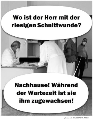 Ungeduldiger-Patient-mit-Schnittwunde.jpg auf www.funpot.net