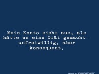 Witz �ber leeres Konto
