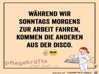 Waehrend wir Sonntags morgens