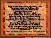 Die Tage werden kuerzer