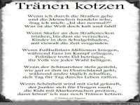 Tr�nen kotzen.......