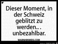 Blitzerfoto in der Schweiz