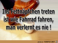 Ins Fettnaepfchen treten