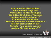 Auf dem Dorf-Marktplatz