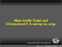 Was hei�t Trabi auf Chinesisch?