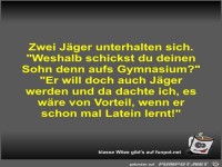 Zwei J�ger unterhalten sich