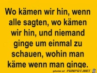 Wo k�men wir hin?