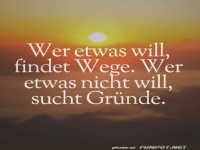 Wer etwas will