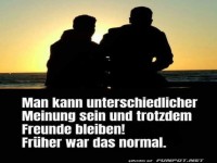 Zwei Freunde im Sonnenuntergang