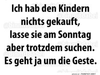 Humorvoller Sonntagsspruch zu Kinderbeschenken