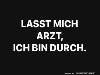 Lustiger Spruch ber Arztbesuch