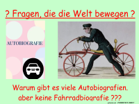Fahrrad oder Auto: Die Biografie-Frage!