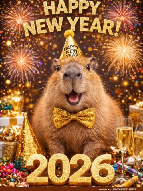 Capybara-feiert-ins-Jahr-2026!.jpg auf www.funpot.net