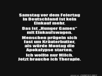 Einkaufswagen-Wahnsinn vor dem Feiertag