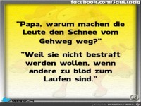 Den Gehweg schneefrei machen