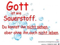 gott ist wie sauerstoff