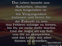 das Leben besteht aus