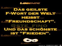 Das schoenste ist Frieden