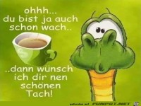 auch schon wach