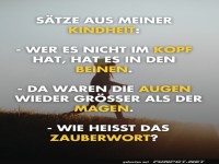 S�tze aus der Kindheit