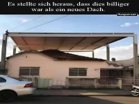 Kreative Dachl�sung f�r kleines Haus