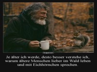 Waldrat mit Eichh�rnchen