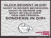 Gl�ck beginnt in dir...