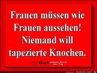 Niemand will tapezierte Knochen